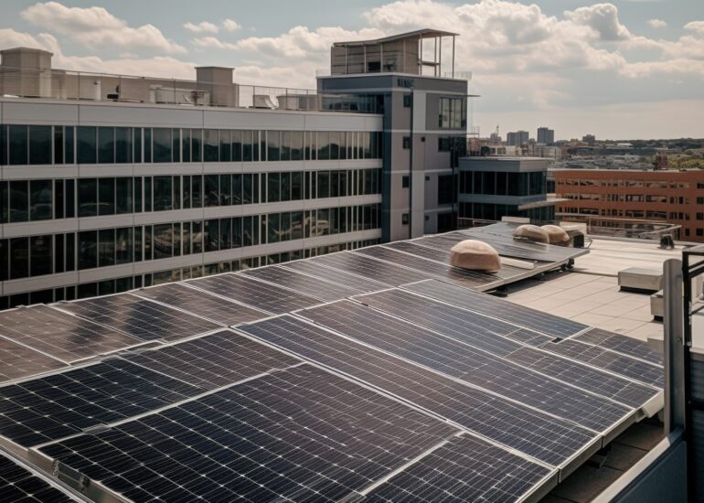 Zonnepanelen plat dak